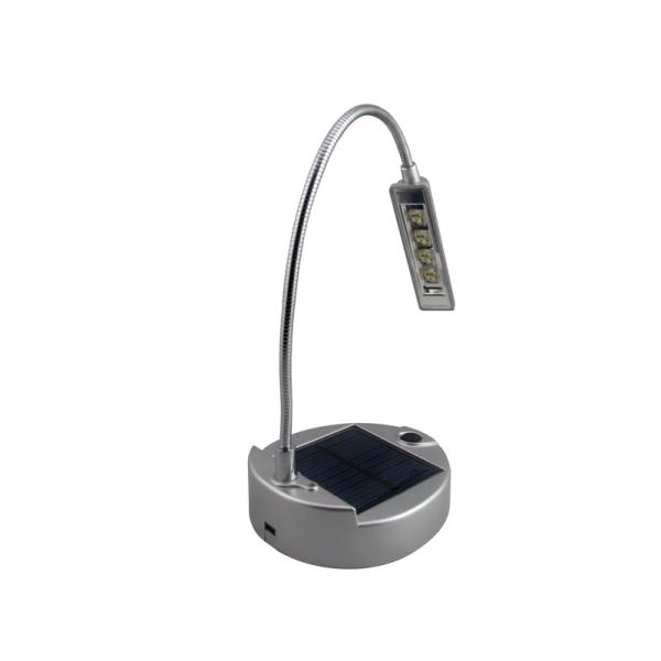 Energy saving 650mah / 3.7V 4 LED ABS Solar Table lamp with competitive price