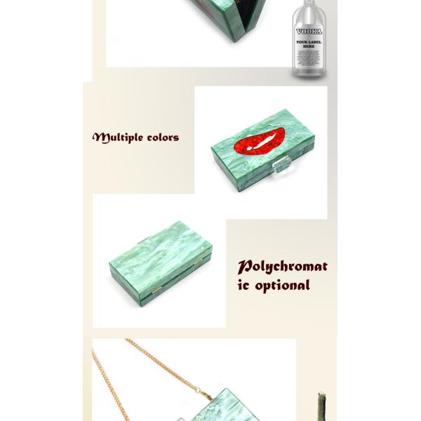 Open Closure Stylish Mouth Womens Clutch Bag Handbag With Fabric Lnternal Material