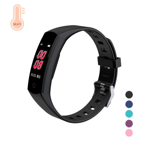 0.96 Inch 80mAh Waterproof Fitness Watch BP Heart Rate Monitor