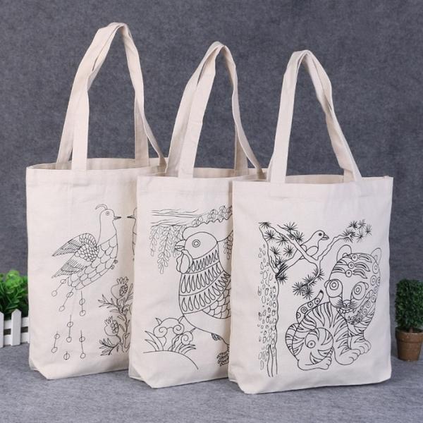 Custom Printing Foldable Shopping Bag Portable Promotional Cotton Bags