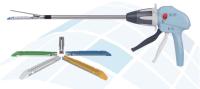 Linha reta grampeador linear do cortador da cirurgia abdominal endoscópico