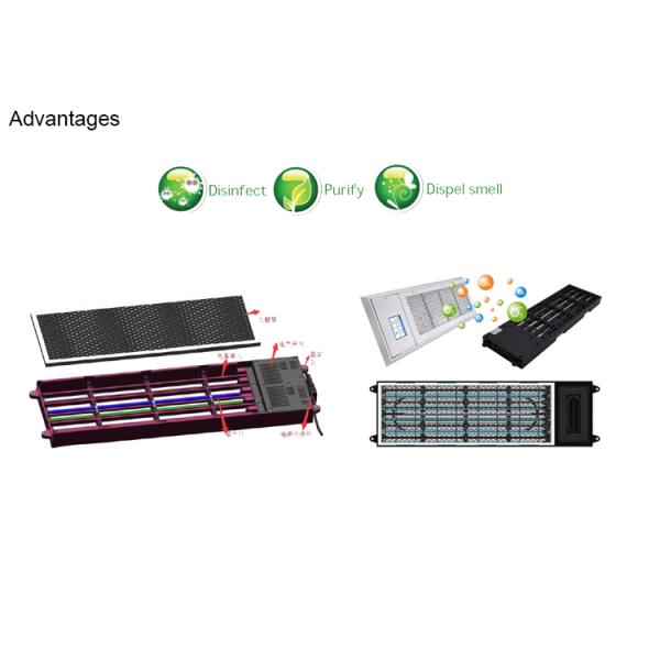 Purificateur d'air de bus en plastique IP43 PP personnalisé pour le nettoyage TVOC