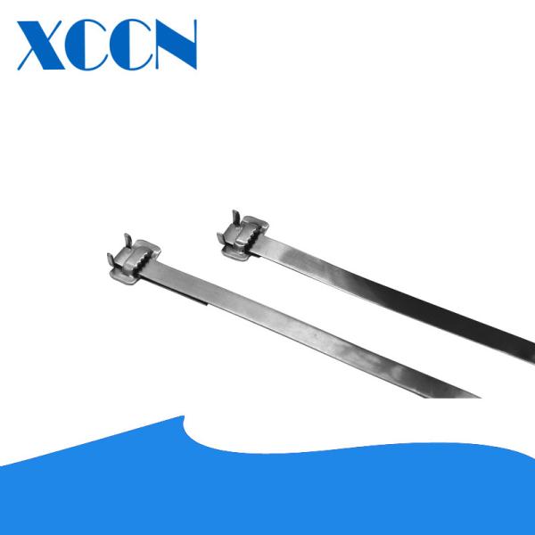 Firmly Hold Jumbo Cable Ties , Metal Pipe Ties Multifunctional Easy Installation