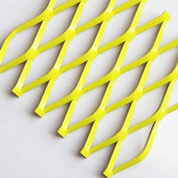 A6063 Aluminium Wire Mesh , High Strength - To - Weight Ratio Aluminium Diamond Mesh