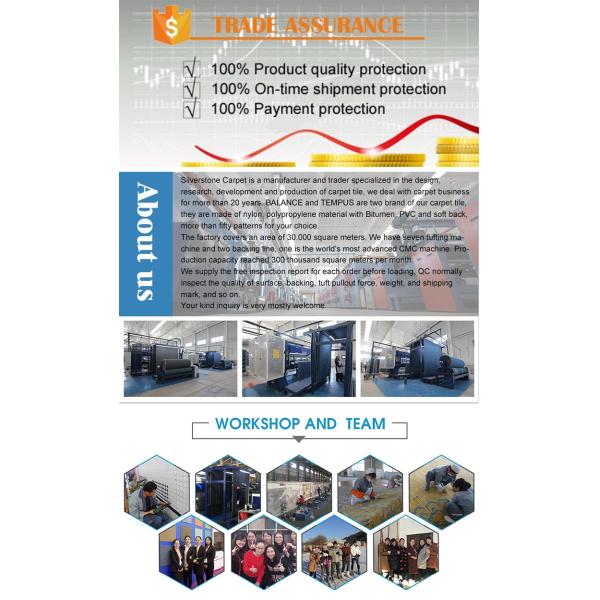 Machine Tufted Hexagon DIY Color Commercial Carpet Tile for Office Floor Improvement