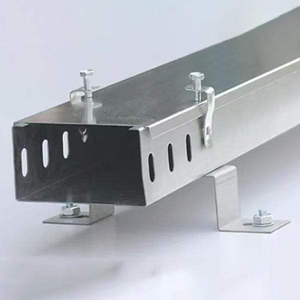 Weatherproof Coating Adjustable Width Cable Tray  Depth Of 2 Inches To 8 Inches Length Of 6 Feet To 10 Feet