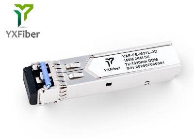 módulo do transceptor do LC DDM 155M SFP Mutimode do duplex 1310nm de 2km