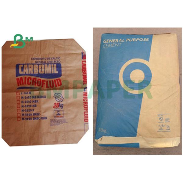 Раздвижная бумага 70gsm 80gsm Брауна Kraft для упаковки порошка муки песка цемента