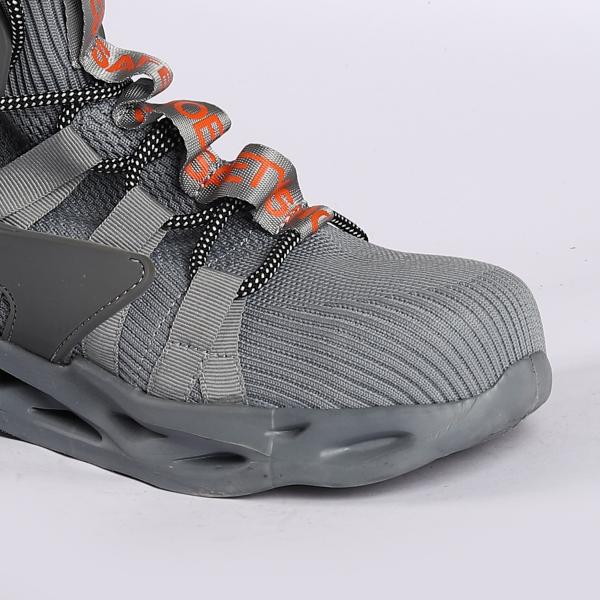 Shengjie Fly Knit Обувь Противопроницаемая MD наружная подошва Рабочие ботинки Всасывающие удар Дышащие защитные ботинки