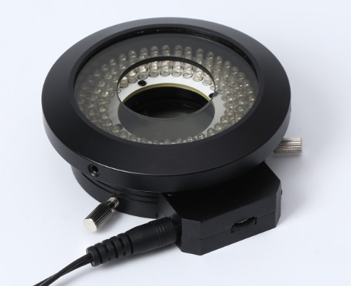 Supplier 120-LED Polarized Ring Light 30000lx 0-100% Dimmable for Microscope Inspection Aluminum Alloy MSS-A-LED120PZ