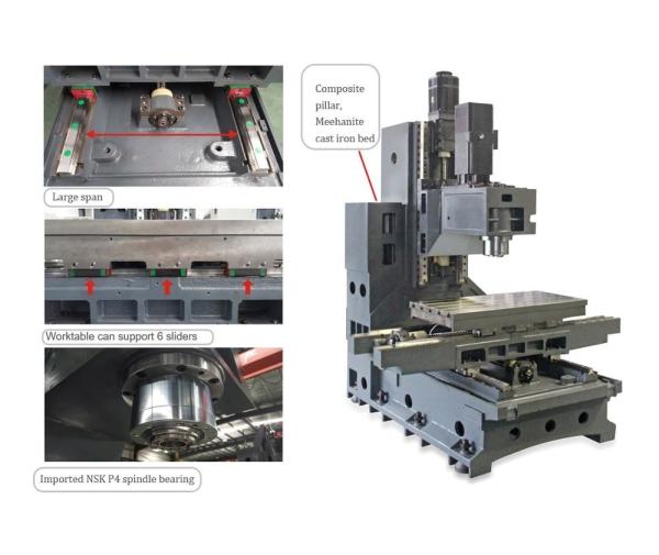 VL850 Cnc Vertical Machining Center High Precision 3 Axis VMC Machine