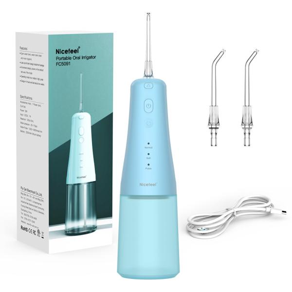 Electric Jet Cordless Water Flosser , 300ml Water Jet Dental Flosser