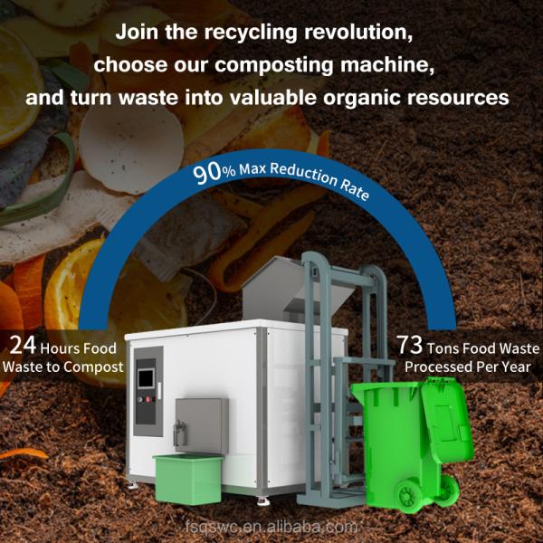 Compost Machine Organic Waste Fertilizer Kitchen Waste Disposer Commercial Food Waste Disposer Food Compost Machine
