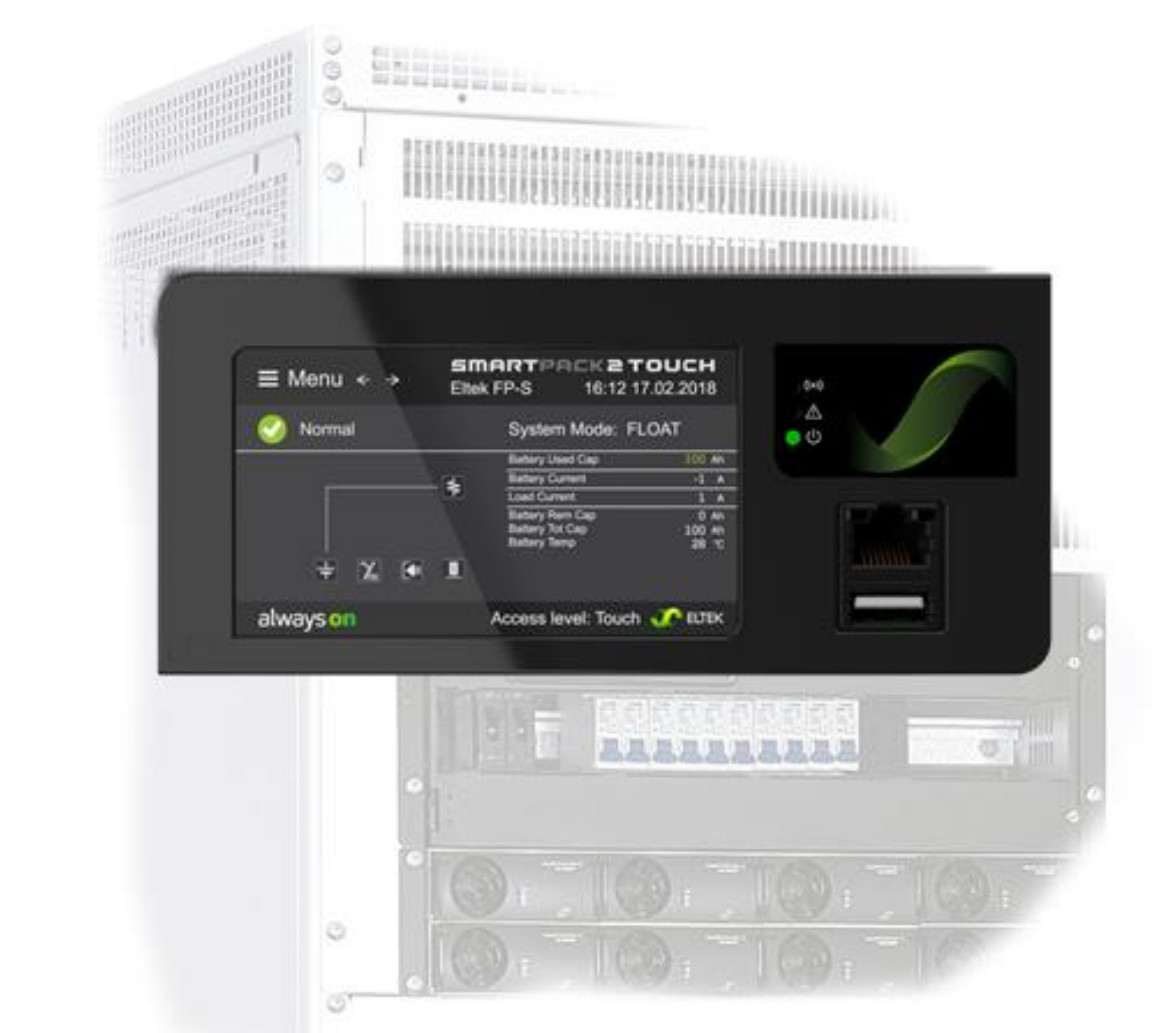 Касание модуля Smartpack2 контроля телекоммуникаций электрических систем 242100,510 DC
