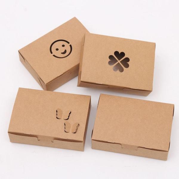 Boîte cadeau personnalisée en carton blanc Boîte d'emballage papier fast-food pour collations de restaurant