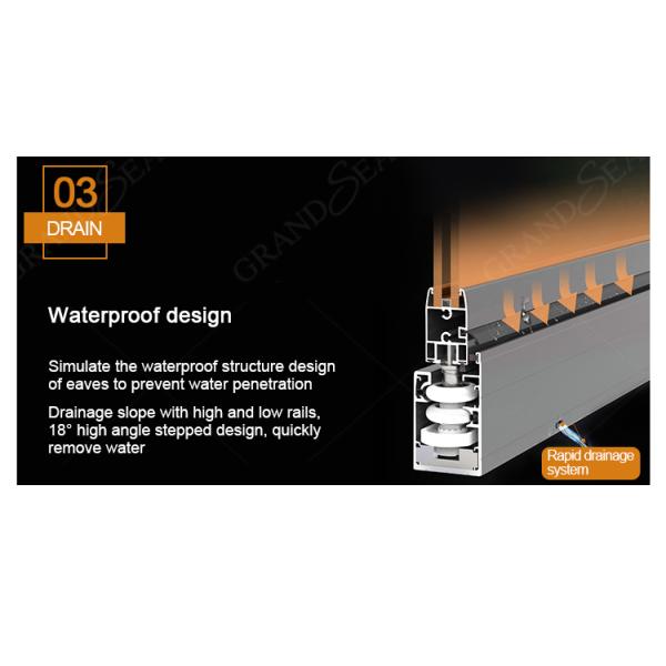Narrow Frame Aluminium Alloy Tempered Glass Sliding Door Grandsea Factory Outlet Balcony Door