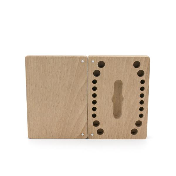 Wooden Baby Tooth Organizer Box Baby Teeth Collection Box Fairy Box Keepsake for Boys and Girls