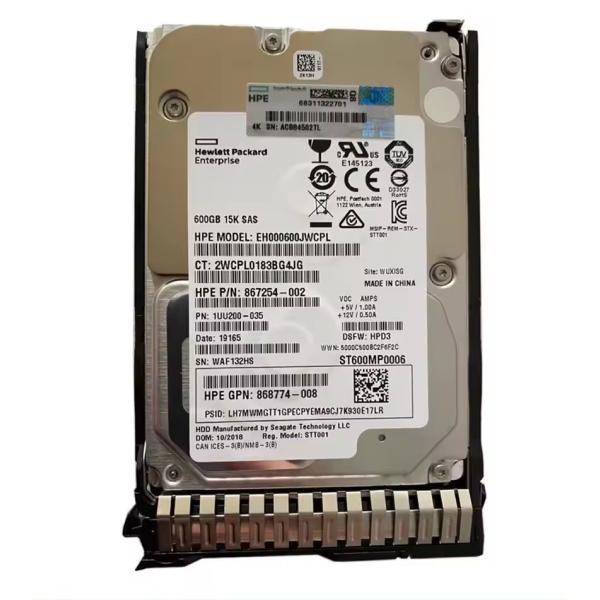 Stock with 12G Speed 872477-B21 Rack Type HDD Hard Drive 600G SAS 10K 12G 2.5 G8