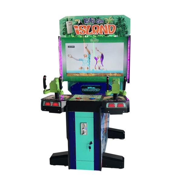 Parque de diversões comercial indoor Let's Go Island Pequena televisão de arcade máquina de jogo de tiro de vídeo arma para crianças crianças FEC