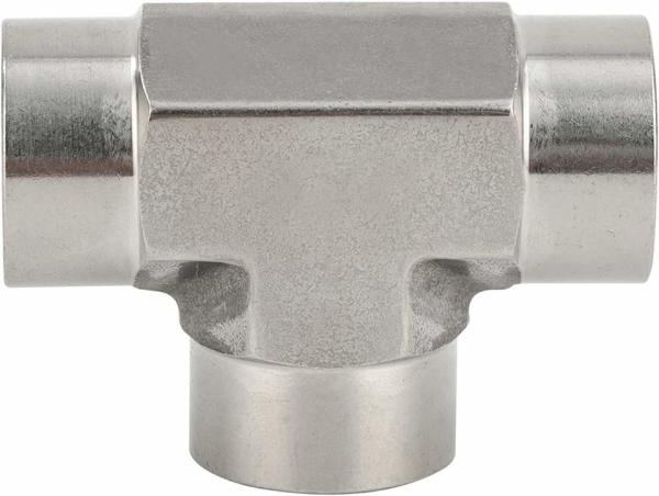 304 T forjado de aço inoxidável 1/8 NPT x fêmea 1/8 fêmea x 1/8 do NPT conector fêmea das maneiras do T-encaixe 3 do NPT