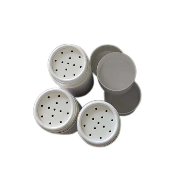 Customizable Logo Design Economical Blank Cylindrical Paper Tubes For Body Powder With Shaking Holes Lid