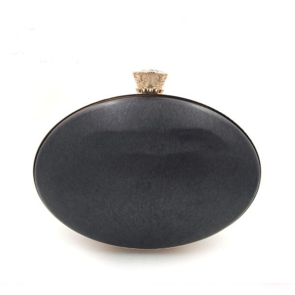 Hot sale 21.7 cm ball shape shiny gold box shell purse metal frame for handbag