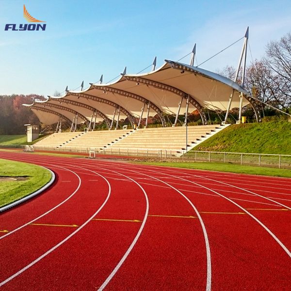 Eco-Friendly Shock Absorption Anti-Slip Sandwich System Tartan Track for Athletic Running