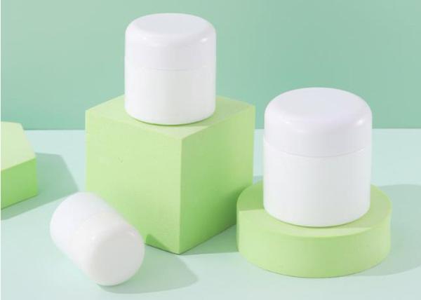 Opal White Bulk Ceramic Glass Cosmetic Jar 50grams With Dome Lid
