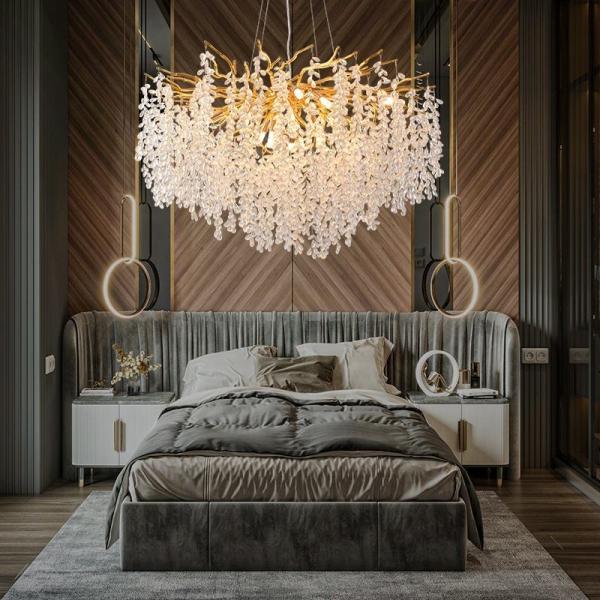 Pendant Lamp Indoor Decor Restaurant Home Hotel Villa Living Dining Room Lobby Luxury Modern Crystal Light Chandelier
