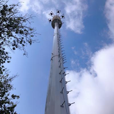 Antena 35M Monopole Steel Tower do telefone celular