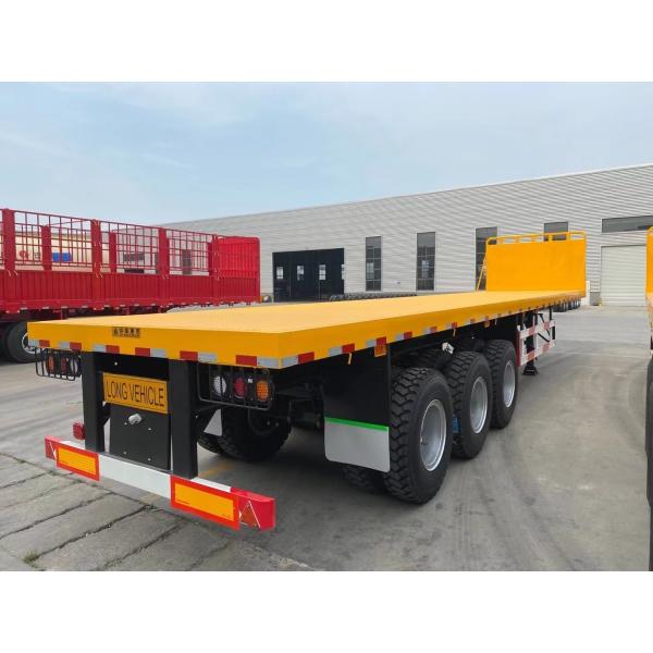 3 Axles 20FT 40FT Self Loading Container Semi Trailer Flatbed for Safe Transportation