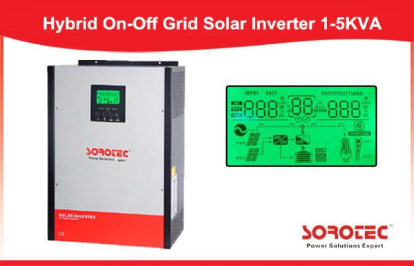 Hybrid On / Off Solar Power Inverters Provide Long Time Backup Ac Power