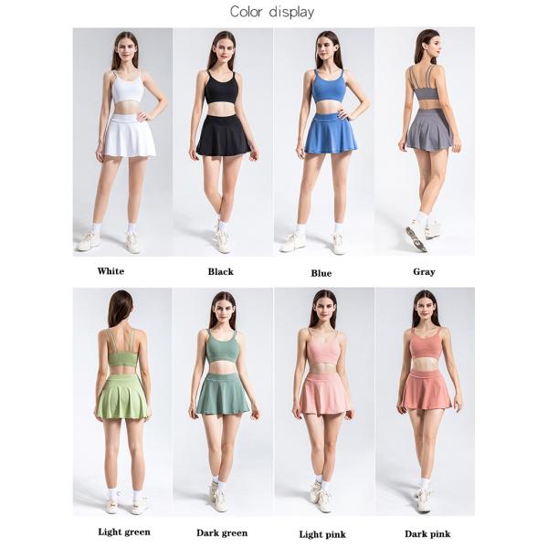 Гольф Skorts разминки спортзала лета сплошного цвета с юбками тенниса быстрых сухих женщин карманов