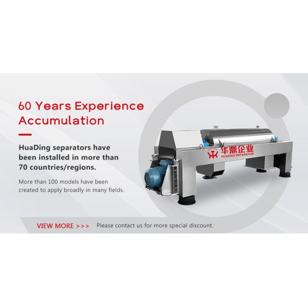Customized Horizontal Continuous Screw Decanter Centrifuge with Factory Prices