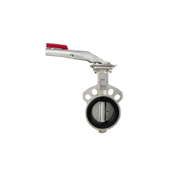 DN50~DN200 Pressure PN10 PN16 Class 150 Full PTFE Lined Wafer Butterfly Valve