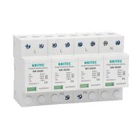 BR-50GR 4P Tipo 1 dispositivo de proteção contra surtos 50ka Dispositivo de proteção contra raios trifásico dispositivo de proteção tuv ac protetor contra surtos Überspannung schutz