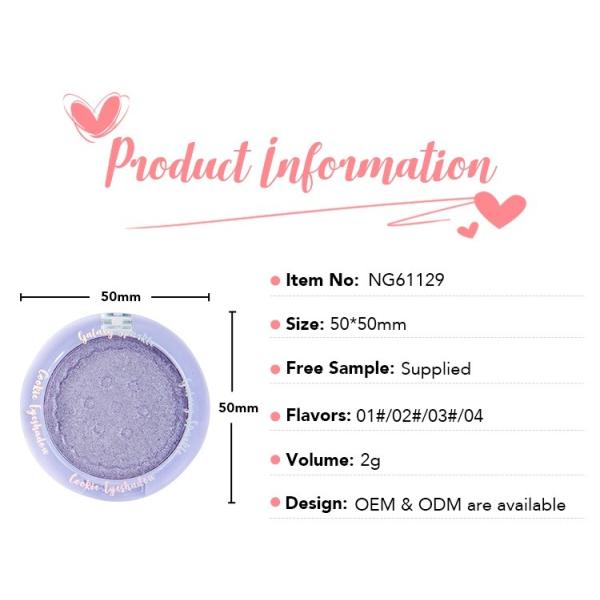 Skin Friendly Duochrome Single Eyeshadow Palette OEM / ODM Available