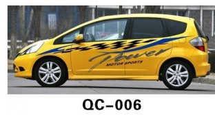 Various Sizes Car Body Sticker QC-006A / Car Decoration