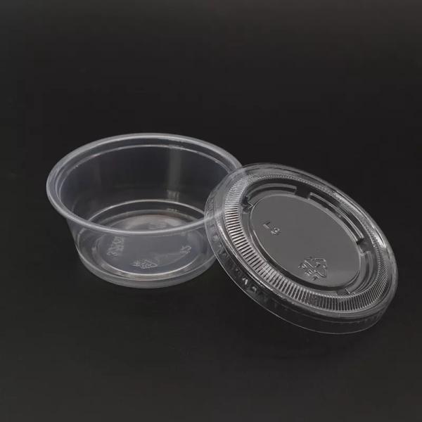 0.5 Oz PP Clear Disposable Sauce Cup Disposable Condiment Cups With Lids