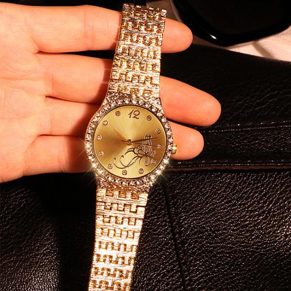 3BAR Female Gold Wrist Watch 3ATM Alloy Silver Ladies Wrist Watches