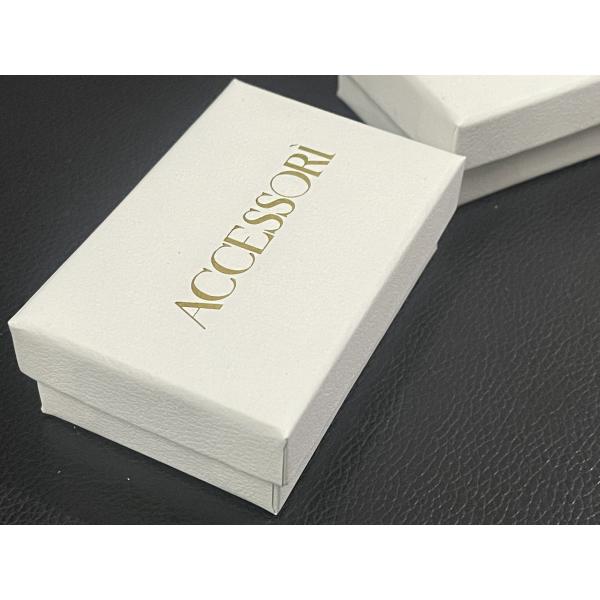 Customized  White Paper Jewelry Box logo and color by your jewelry packaging