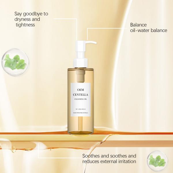 OEM / ODM Private Label Centella Cleansing Oil Gentle Make up Remover Oil Deep Cleanser for Face Skin