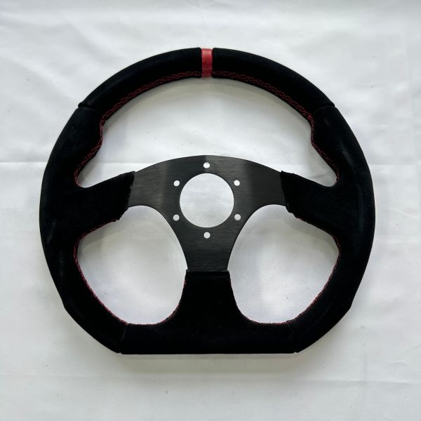 Custom D Shape Flat Billet Racing Steering Wheels 6 Bolt 6061 Aluminium For Car Drift