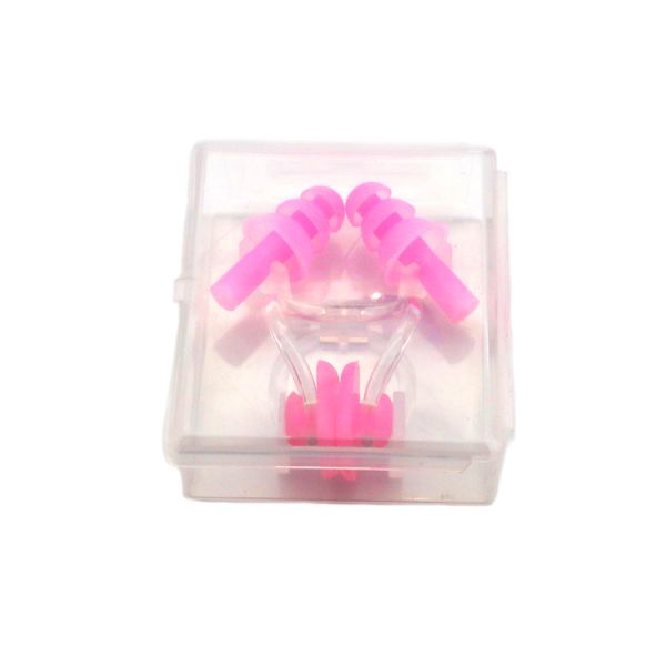 Non Slip Dual Color Silicone Swimming Earplugs Hearing Protection For Water Sports
