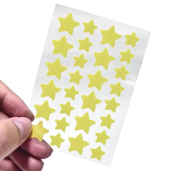 Customized Color Hydrocolloid Acne Pimple Patch Star Shape For All Skin Types