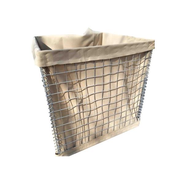 300g Green Geotextile Lined Hesco Defensive Barrier 4.0mm Wire Mesh