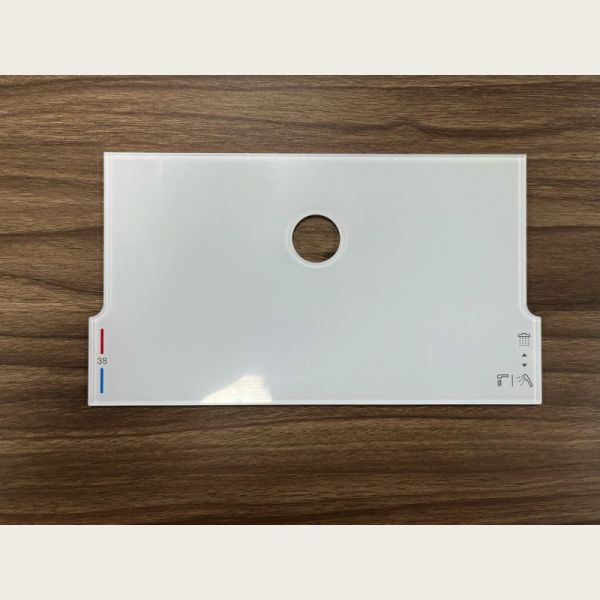 Custom Acrylic Control Panel Overlay with Precision Silk Screen Printing, Custom CNC Cutting, and Scratch Resistant Surface