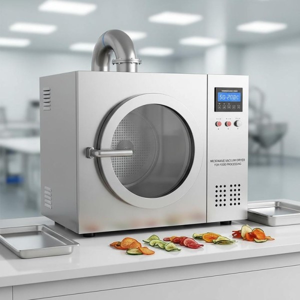 Temperature Range 50-200C Microwave Vacuum Dryer for Food Processing