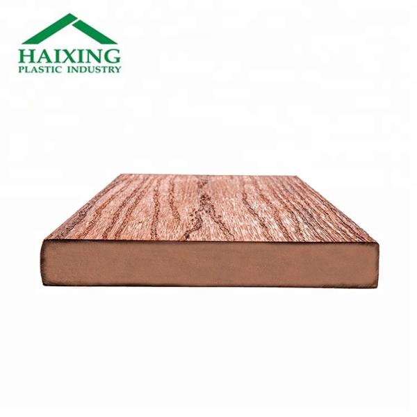 Exterior Wood Grain Design PVC Foam Composite Decking Floor Cover for Modern Terrace