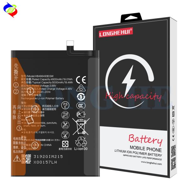 Двойная защита IC 5000mAh 4,35V литий-ионный полимерный аккумулятор HB496493EGW для мобильных телефонов Huawei